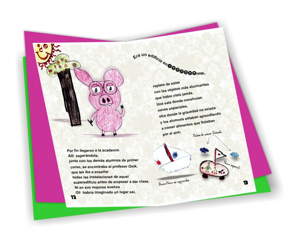 Páginas 12-13 del Libro Infantil “La Bolita del Espacio” Páginas 12-13 del Libro Infantil “La Bolita del Espacio”